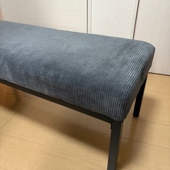 ベンチ×2点　アイアンファブリックスツール　　の画像