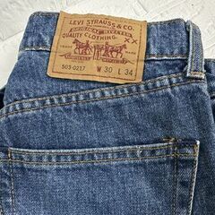Levi's デニムパンツ 503-0217 W30×L34 フィリピン製 93年製 リーバイス ジーパン ジーンズ 紙パッチ 古着 現状  札幌市白石区 白石店 の画像