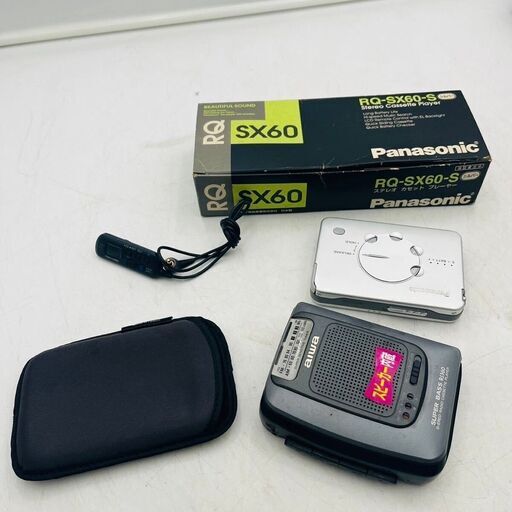 【❗️✨レトロ音楽セット✨❗️】Panasonic  ＆ Aiwa カセットプレーヤー2台セット動作未確認