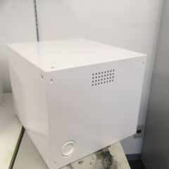 K スタッキングスチールロッカー １人用 カギ付き ホワイト①【中古】の画像