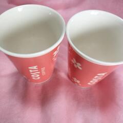 コスタ　桜のピンクカップ2個セット　新品の画像