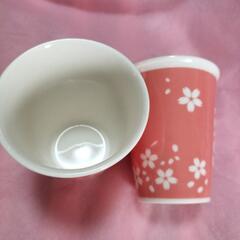 コスタ　桜のピンクカップ2個セット　新品の画像
