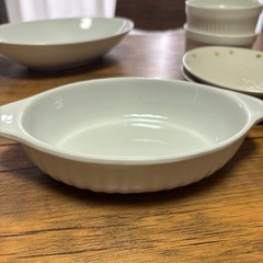 白　シンプル食器6点セットの画像