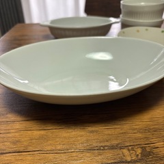 白　シンプル食器6点セットの画像