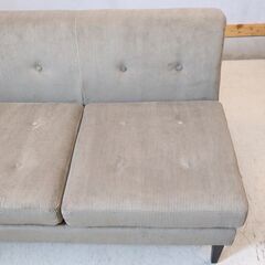 CRASH GATE(クラッシュゲート)ノットアンティークスのGRESS(グレス) 片肘2人掛けソファーです。ヴィンテージライクのフォルムはブックリンスタイルや西海岸スタイルにおススメのベンチソファ♪の画像