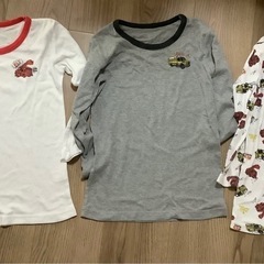 ✨美品✨130 長袖肌着　レスキュー車　はたらく車　３枚セット