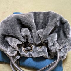 未使用　エコファー　バック　グレーの画像