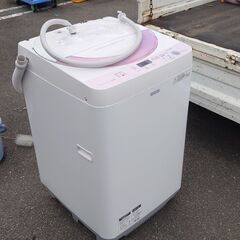 【動確OK】シャープ　全自動洗濯機 ES-G55RE 5.5㎏の画像