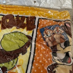 新品未使用　ディズニー　チップとデール タオル　フェイスタオルの画像
