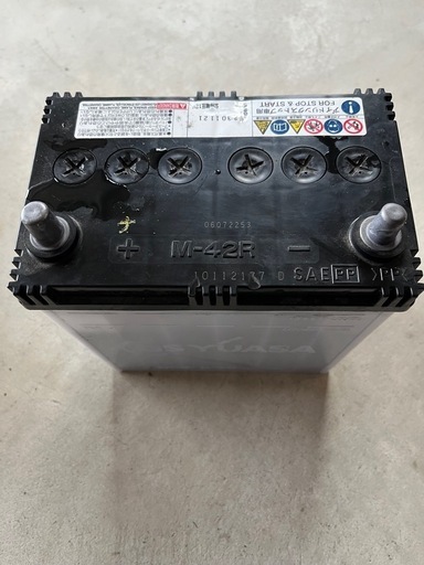 アイドリングストップ車用バッテリー！M-42