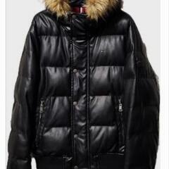 美品　TOMMY HILFIGER　レザーダウン　の画像