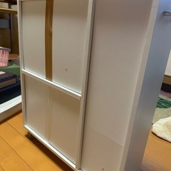決定。キャスター付き　スリム収納棚の画像