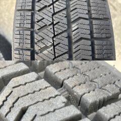 タ6 美品 軽自動車用 LEBEN ブリザック VRX2 22年 155/65R14 バリ山スタッドレスの画像