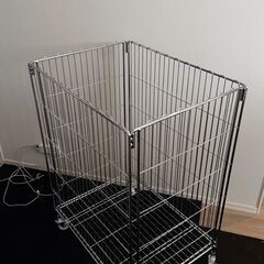 【譲ります】ワイヤーワゴン クローム