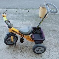 HUMMER☆3輪車☆ブラック＆イエローカラー☆手押し、ベル付き【浜村鹿野温泉ICから3分 買取本舗 宮本リサイクル 営業時間9～19時 定休日水曜のみ←連絡できませんm(_ _)m】の画像