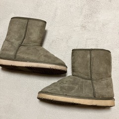 ムートンブーツ　Sサイズ　グレー　カーキ　　 の画像