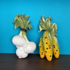 無料にしました。野菜　陶器の飾りの画像