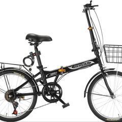【取引中】投稿No⑩未使用品折り畳み自転車(BLACK)