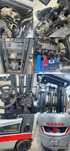 NISSAN ニッサン　 フォークリフト　AL01 三段マスト付　6926H オートマ車　動作確認！下取可能！