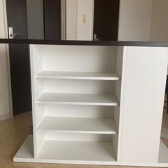 カウンターテーブル、チェア2脚セットの画像