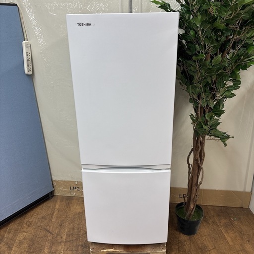 I581 ? ジモティー限定価格！ 2022年製の美品♪ TOSHIBA 冷蔵庫 (153L) 2ドア ⭐ 動作確認済 ⭐ クリーニン