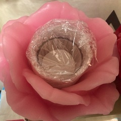 キャンドルホルダーとキャンドル　の画像