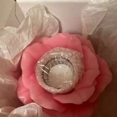 キャンドルホルダーとキャンドル　の画像