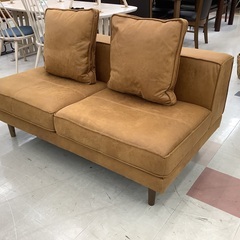 【トレファクマーケット千葉おゆみ野店】ご来店いただける方限定！NO WEAR LIKE HOME 2人掛けソファー キャメル レザーテックス のご紹介です！の画像