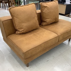 【トレファクマーケット千葉おゆみ野店】ご来店いただける方限定！NO WEAR LIKE HOME 2人掛けソファー キャメル レザーテックス のご紹介です！の画像