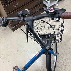 I2412-650 PROVROS 20インチ折りたたみ自転車 6段変速 カゴ付き 年式表記無し キズ汚れ有り タイヤの空気少な目です 後輪ブレーキの効きが悪いです（前輪ブレーキはOK） ギア変速動作確認済み 店頭では空気を入れることはできません 現状お渡しの画像