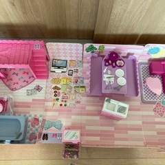 リカちゃんハウスゆったりさん　冷蔵庫　ミキちゃんマキちゃん　おまけ付きまとめ売りの画像