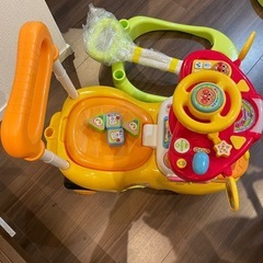アンパンマン よくばりビジーカー2 押し棒+ガード付き➕欲張りハンドル（別売り
）の画像