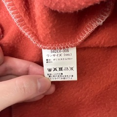 古着パーカー　スウェット　ピンク×グリーン　ビッグサイズの画像