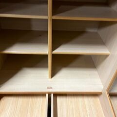 木製 本棚 収納棚 飾り棚 幅119cm×奥行44cm×高さ93cm の画像