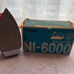 昭和レトロ　ナショナル　スチームアイロン　の画像