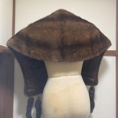 本毛皮　高級ミンクの毛皮ショールの画像
