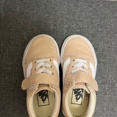 VANS　ベージュ　キッズ　子供スニーカー　14㎝の画像