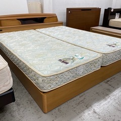 【愛品館 江戸川店 】 引き出し付 クイーンベッド Francebed（フランスベッド）の画像