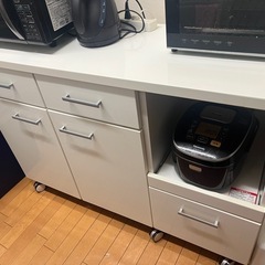 29日まで　キッチンカウンター白　ニトリ　