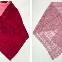 中古◆和装ショール◆ベルベット◆レース◆