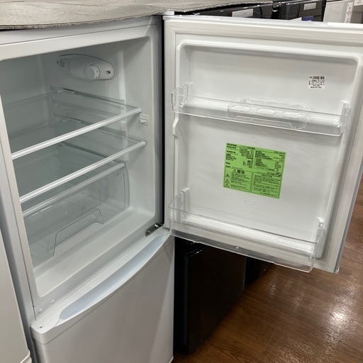 2ドア冷蔵庫　IRISOHYAMA IRSD-14A-W 2022年製　20,900円
