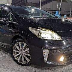 現金取引★ハイブリットバッテリー保証付き★プリウス30後期★黒★9インチBIGナビ★外品アルミ★車検付き★人気のブラック★込みこみ★ハイブリットバッテリー10か月保証付き★の画像