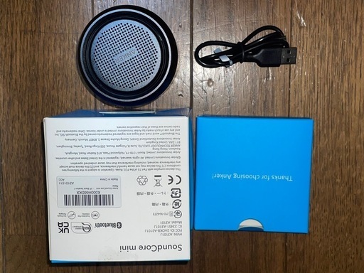 Anker SoundCore mini 一度接続してテストしただけのものです