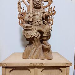 不動明王半跏像、真言宗、置き物、美品の画像