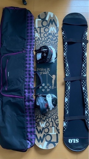 スノボード3点セット(アトミック、FLOW)