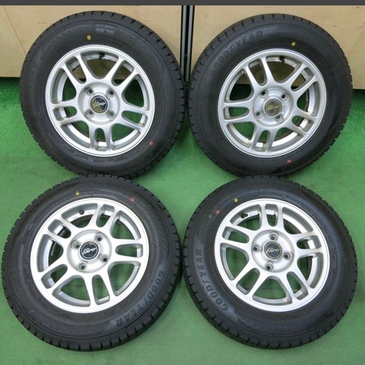 22年製 145/80R13 スタッドレスタイヤ付きアルミホイール 4本