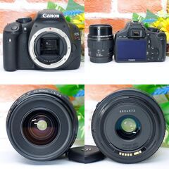 【全国送料無料】Canon EOS Kiss X4✨ 届いたらすぐに使えます✨ズームレンズセット一眼レフ キヤノン キャノンの画像