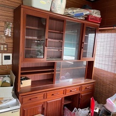 食器棚　昭和レトロ　キャビネット　まだまだ使えます！