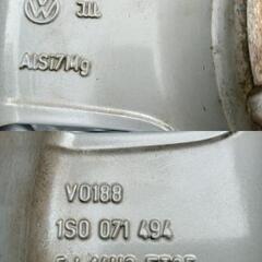冬 VW アップ純正【~95％ 富山】VW純正 アップ UP純正 ワーゲン純正 UP！日本製 ダンロップ 165/70R14【2022年】中古4本 車検対応の画像