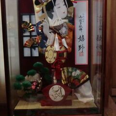 羽子板　ガラスケース入り　オルゴール付　美品の画像